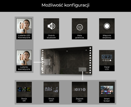 Lustro Łazienkowe Podświetlane LED06 #8
