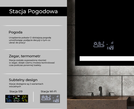 Lustro Łazienkowe Podświetlane LED09 #5