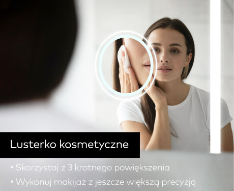 Prostokątne Lustro Łazienkowe Podświetlane LED15 #8