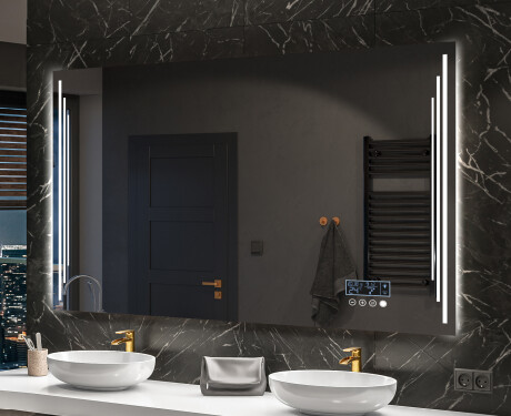 Prostokątne Lustro Łazienkowe Z Podświetleniem LED27 #10