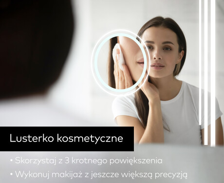 Prostokątne Lustro Łazienkowe Z Podświetleniem LED27 #8