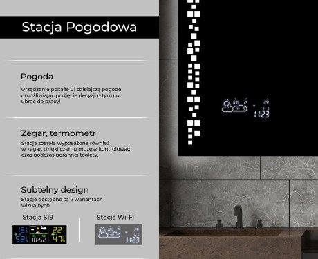 Nowoczesne Lustro Łazienkowe Podświetlane LED38 #5