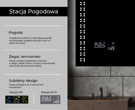 Lustro Łazienkowe Podświetlane LED55 #5
