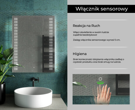Lustro Łazienkowe Podświetlane LED55 #7