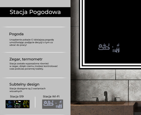 Lustro LED Łazienkowe Podświetlane LED57 #5