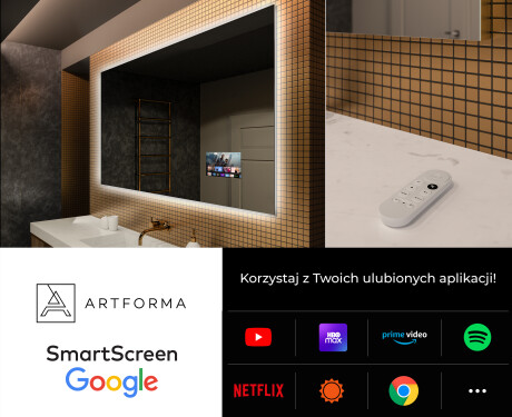 Nowoczesne Lustro Łazienkowe Podświetlane LED58 #4