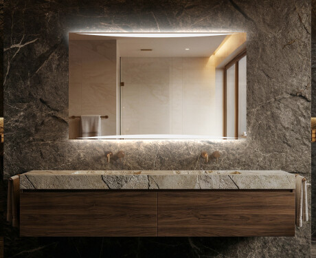 Lustro Łazienkowe Prostokątne Podświetlane LED78