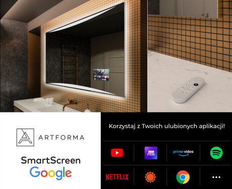 Lustro Łazienkowe Prostokątne Podświetlane LED78 #4