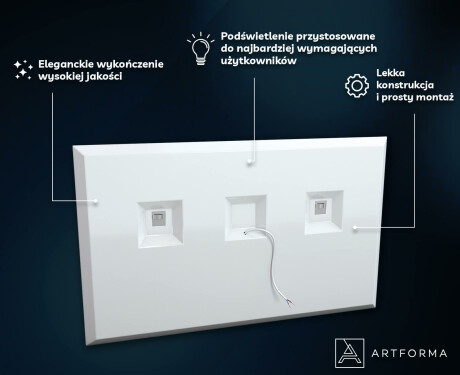 Lustro Łazienkowe z Podświetleniem LED - SlimLine L77 #3