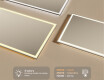 Prostokątne Lustro Łazienkowe Podświetlane 120x70cm z zimną barwą LED 7000K, ciepłą barwą 3000K lub barwą neutralną 4500K #3