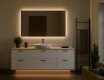 Prostokątne Lustro Łazienkowe Podświetlane 120x70cm z zimną barwą LED 7000K, ciepłą barwą 3000K lub barwą neutralną 4500K