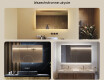 Prostokątne Lustro Łazienkowe Podświetlane 120x70cm z zimną barwą LED 7000K, ciepłą barwą 3000K lub barwą neutralną 4500K #2