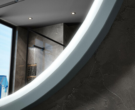 Lustro LED okrągłe w lakierowanej ramie MDF L306 #6