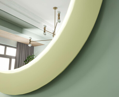 Lustro LED MDF w okrągłej, lakierowanej oprawie L306 #6