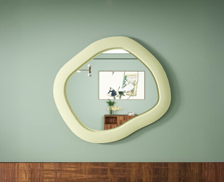 Designerskie lustro LED MDF w geometrycznym kształcie L309 #4