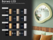 Designerskie lustro LED MDF w geometrycznym kształcie L309 #5