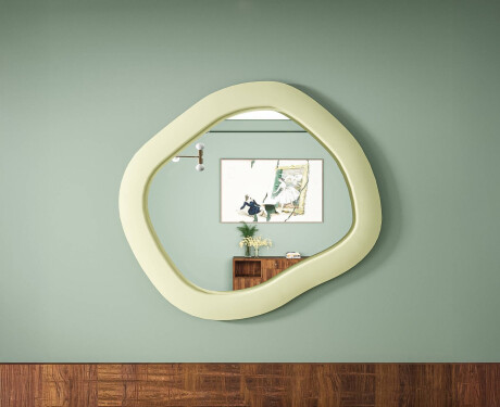 Designerskie lustro LED MDF w geometrycznym kształcie L309 #7