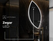 Lustro asymetryczne łazienkowe podświetlane LED L222 #7