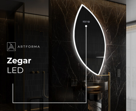 Lustro asymetryczne łazienkowe podświetlane LED L222 #7