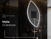 Lustro asymetryczne łazienkowe podświetlane LED L222 #8