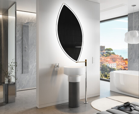 Lustro asymetryczne łazienkowe podświetlane LED L222 #9