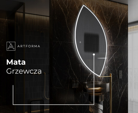 Lustro asymetryczne łazienkowe podświetlane LED L223 #8