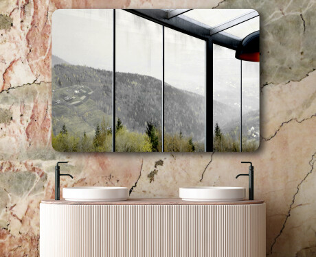 Zaokrąglone Lustro na wymiar L199 #6