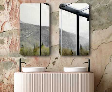 Zaokrąglone pionowe Lustro na wymiar L200 #6