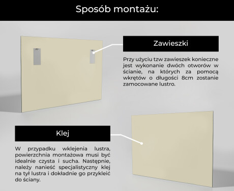 Nieregularne Lustro na wymiar L209 #3