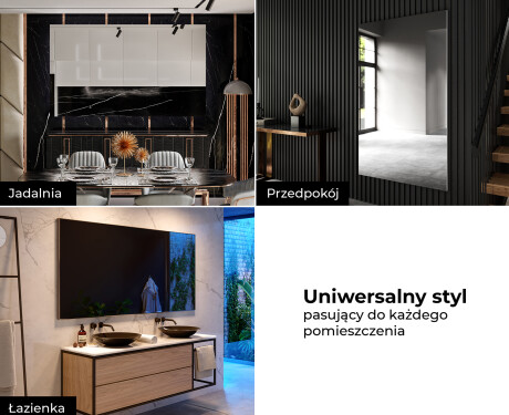 Prostokątne Lustro w ramie na wymiar L197 #8