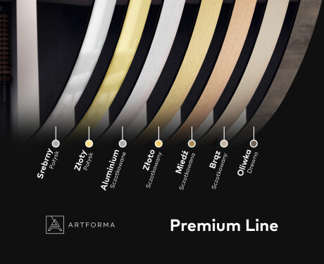 Okrągłe Lustro w ramie na wymiar L203 #4