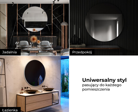 Okrągłe Lustro w ramie na wymiar L203 #7