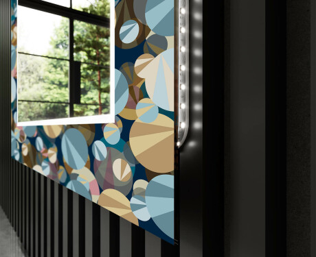 Podświetlane lustro dekoracyjne LED do przedpokoju - Ball #11