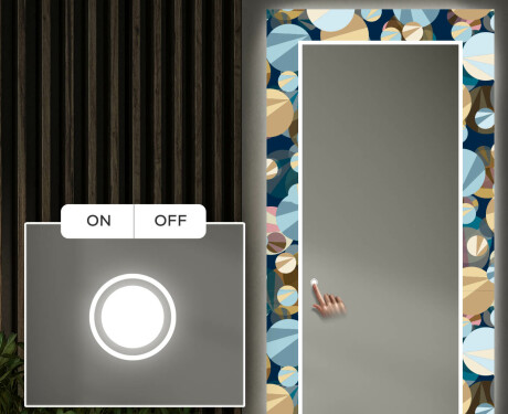 Podświetlane lustro dekoracyjne LED do przedpokoju - Ball #4