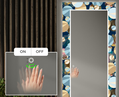 Podświetlane lustro dekoracyjne LED do przedpokoju - Ball #5