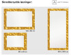 Podświetlane lustro dekoracyjne LED do przedpokoju - Gold Triangles #6
