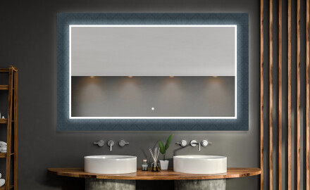 Podświetlane lustro dekoracyjne LED do łazienki - Elegant