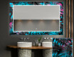 Podświetlane lustro dekoracyjne LED do łazienki - Fluo Tropic #1