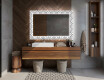 Podświetlane lustro dekoracyjne prostokątne LED do łazienki - Industrial #12