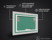 Podświetlane lustro dekoracyjne LED do łazienki - Microcircuit #3