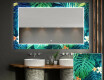 Podświetlane lustro dekoracyjne prostokątne LED do łazienki - Tropical