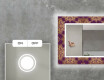 Podświetlane lustro dekoracyjne LED do salonu - Gold Mandala #4