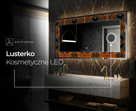 Podświetlane lustro dekoracyjne LED - Mosaic Dreams #8