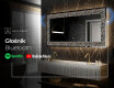 Podświetlane lustro dekoracyjne LED - Natural Stones #7