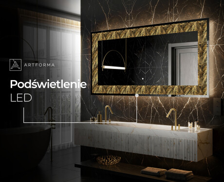 Podświetlane lustro dekoracyjne LED - Tropical Paradise #8