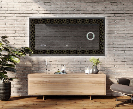 Podświetlane lustro dekoracyjne LED - Nordic Charm #5