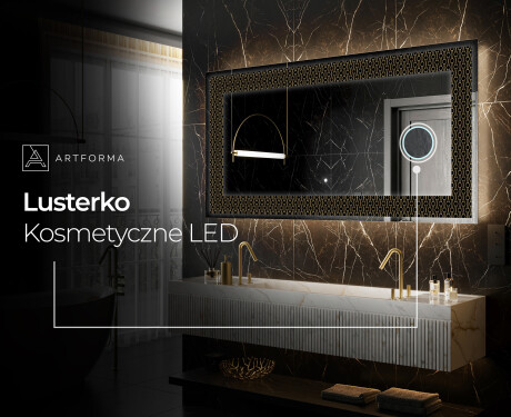Podświetlane lustro dekoracyjne LED - Nordic Charm #8