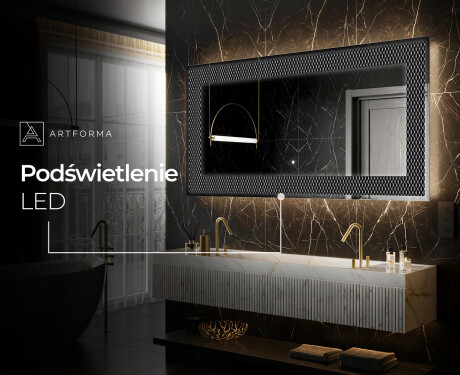 Podświetlane lustro dekoracyjne LED - Modern Masterpiece #9