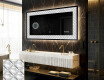 Podświetlane lustro dekoracyjne LED - Marble Uplift