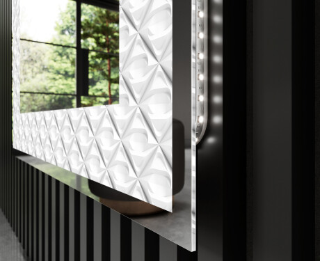 Podświetlane lustro dekoracyjne LED - Marble Uplift #3